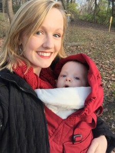 Beth and Baby in Carrier